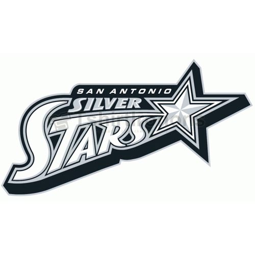 San Antonio Silver Stars T-shirts Iron On Transfers N5697 - Click Image to Close